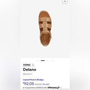 Vionic Platform Delano Sandals Size 8.5